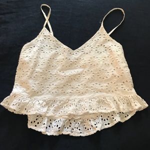 White Crop Top